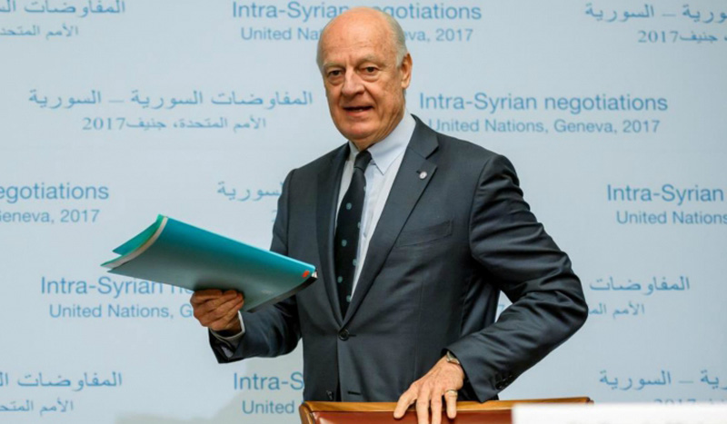 دي ميستورا: قطار الحل انطلق.. ووضع سوريا سيختلف قريباً دي ميستورا: قطار الحل انطلق.. ووضع سوريا سيختلف قريباً