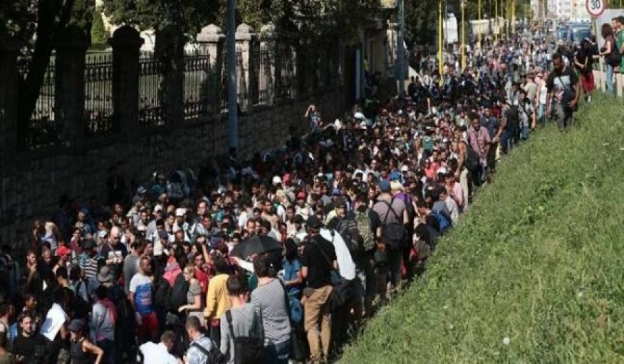 توجه أكثر من ألف شخص من المجر نحو الحدود النمساوية سيراً على الأقدام