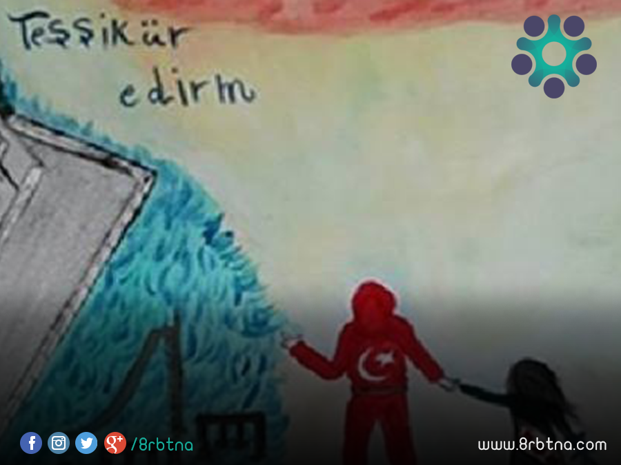 لوحة رسمتها طفلة سورية تحقق أرقام  قياسية في المشاركة على وسائل التواصل اﻻجتماعي في تركيا.  