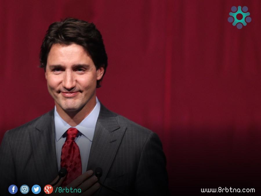 بكلمات عربية جاستين ترودو رئيس الوزراء الكندي يستقبل اول 163 لاجئ سوري