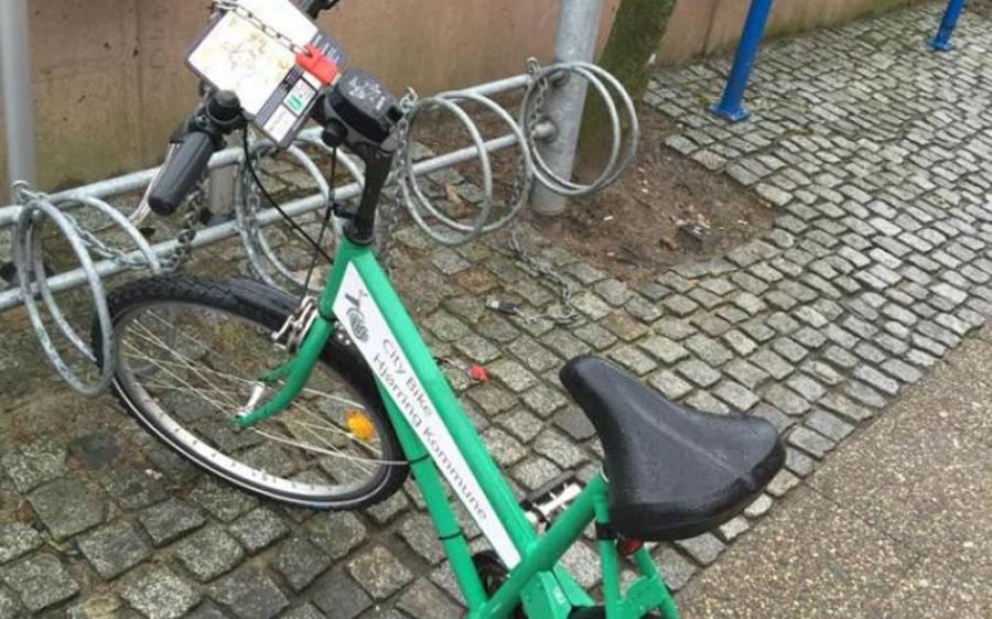 بلدية يورينغ ( hjørring ) في الدنمارك تضع دراجات هوائية للعموم