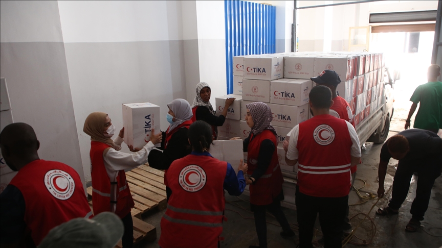 "تيكا" التركية ترسل مساعدات لمتضرري فيضانات ليبيا